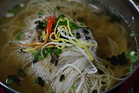 Kalguksu Korean noodle. Free public domain CC0 image.