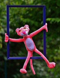 Pink Panther, out of the ordinary. Location unknown July 17, 2016