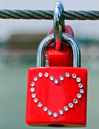 Love lock, romance padlock. Free public domain CC0 photo