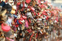 Love lock, romance padlock. Free public domain CC0 photo