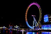 London skyline at night. Free public domain CC0 photo.