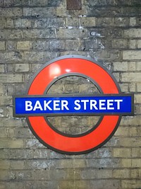Baker Street, Underground tube station. London, UK - Nov. 10, 2014