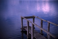 Sunset reflection on lake. Free public domain CC0 image.