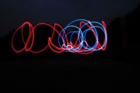 Long exposure lights photo. Free public domain CC0 image.