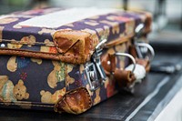 Cute luggage. Free public domain CC0 image.