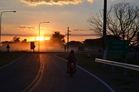 Motorbike riders riding on the road. Free public domain CC0 photo