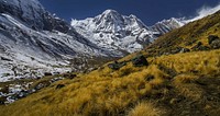 Snow-capped mountain. Free public domain CC0 photo. 