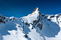 Snow-capped mountain. Free public domain CC0 photo. 