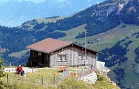 Cabin in Switzerland. Free public domain CC0 photo.