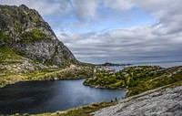 Beautiful green mountain scenery. Free public domain CC0 image. 