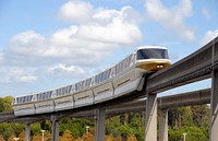 Moving train on a track. Free public domain CC0 photo.