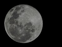 Moon in the night sky. Free public domain CC0 image.