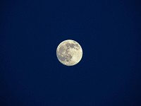 Moon in the night sky. Free public domain CC0 image.