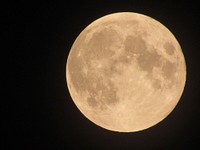 Full moon in dark sky. Free public domain CC0 image.