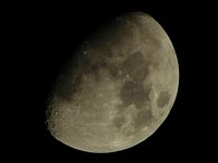 Moon in the night sky. Free public domain CC0 image.