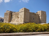 Saint Thomas Tower in Marsaskala, Malta. Free public domain CC0 image.