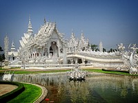 Wat Rong Khun, White Temple in Chiang Rai, Thailand. Free public domain CC0 image.