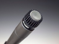 Microphone closeup, singing equipment. Free public domain CC0 image.