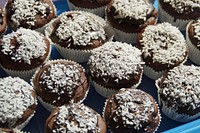 Chocolate cupcake. Free public domain CC0 photo.