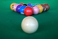 Billiard balls, pool. Free public domain CC0 image.