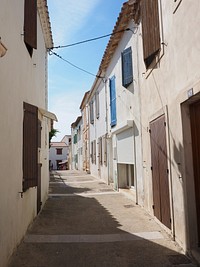 Walkway in village. Free public domain CC0 photo.