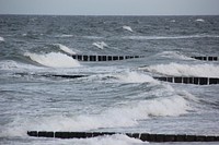 Sea waves close up. Free public domain CC0 photo.