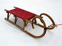 Wood sled. Free public domain CC0 photo.