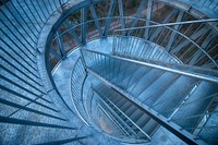 Metal stairs. Free public domain CC0 image.