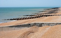 Tranquil beach ocean view. Free public domain CC0 image.