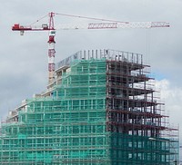 Construction of a building. Free public domain CC0 image.