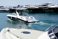 Yachts docking at marina. Free public domain CC0 photo.