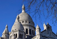 Basilica of the Sacred Heart of Paris, historical architecture. Free public domain CC0 image.