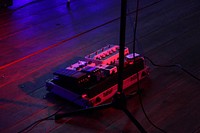 Leep pedals on stage. Free public domain CC0 photo.