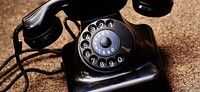 Analog phone. Free public domain CC0 photo.