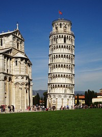 The Leaning Tower of Pisa in Italy. Free public domain CC0 image.