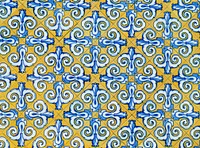 Floral pattern wall design. Free public domain CC0 photo.