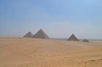 Pyramid in desert. Free public domain CC0 photo.