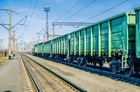 Empty train track. Free public domain CC0 photo.