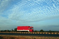 Delivery truck, logistics and freight delivery. Free public domain CC0 photo.