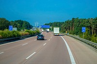 Cars on the road. Free public domain CC0 photo.