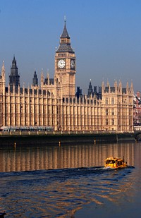 Palace of Westminster in London, England. Free public domain CC0 photo.