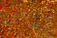 Gold crumpled wrapping paper close up. Free public domain CC0 photo.