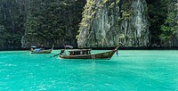 Longtail boat in Southern Thailand, holidays travel desination. Free public domain CC0 photo.