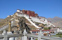 Tibet monastery architecture, Potala palace. Free public domain CC0 image.