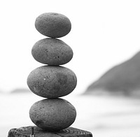 Balancing rock piles. Free public domain CC0 photo