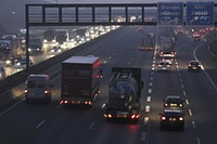 Delivery truck, logistics and freight delivery. Free public domain CC0 photo.