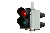 Red traffic light. Free public domain CC0 photo