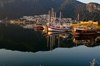 Boat docked by the port. Free public domain CC0 photo.