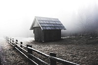 Free dark hut image, public domain shelter CC0 photo.