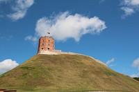  Gediminas Castle Tower, Vilnius Lithuania. Free public domain CC0 image.